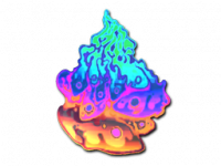 Sticker Liquid Fire (Holo)